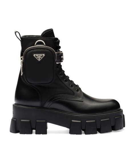 prada monolith shearling boots|prada monolith boots women's.